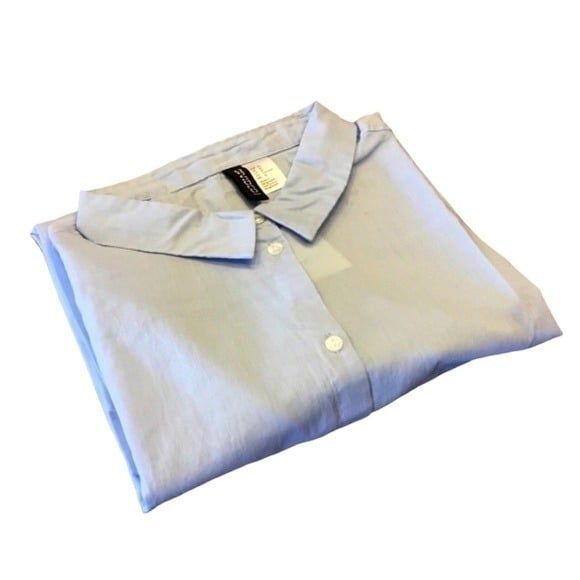 H&M Blue Lightweight Button Down Size 6 cotton - Picture 11 of 11